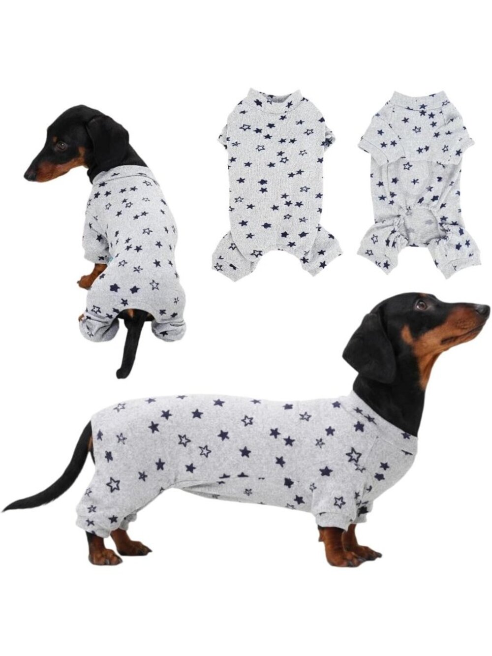 Cozy Medium Dog Pajamas - Expertly Tailored for Dachshunds & Comfort Lovers